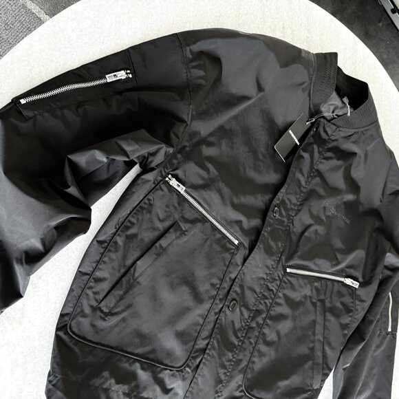 EMPORIO ARMANI Mens Black Nylon Blouson Jacket Size 52, NWT $675 - Picture 8 of 16